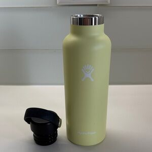 Hydro Flask Pale Yellow Insulated Bottle with Black Cap